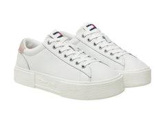 Tenis Tommy Hilfiger Flatform Ecru para Mujer