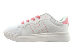 Tenis Tommy Hilfiger Cayman 3.0 Blanco y Rosa para Niña