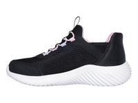 Tenis Skechers Bounder Negro y Blanco para Niña