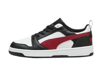 Tenis PUMA Rebound V6 Low Blanco con Rojo para Hombre