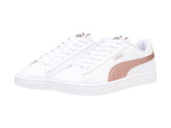 Tenis PUMA Rickie Classic Blanco y Oro Rosa para Niña