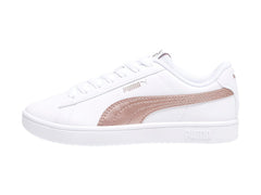 Tenis PUMA Rickie Classic Blanco y Oro Rosa para Niña