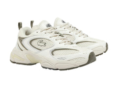 Tenis Lacoste Storm 96 2K Blanco y Caqui para Mujer