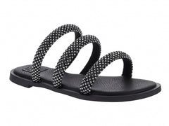 Sandalias Luna Rosa Negro Plata para Mujer