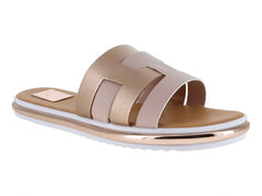 Sandalias Luna Rosa Dorado para Mujer