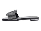 Sandalias Luna Rosa Negro Plata para Mujer