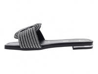 Sandalias Luna Rosa Negro Plata para Mujer
