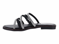 Sandalias Luna Rosa Negro para Mujer