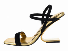 Sandalias Jeffrey Campbell Geomet Negro para Mujer