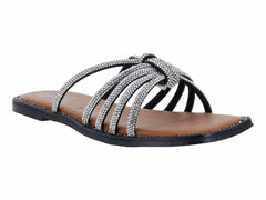 Sandalias Luna Rosa Plata para Mujer