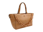 Bolsa de Hombro Jaime Ibiza Croco Miel para Mujer