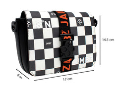 Bolso Crossbody Jaime Ibiza Cuadros Multicolor para Mujer