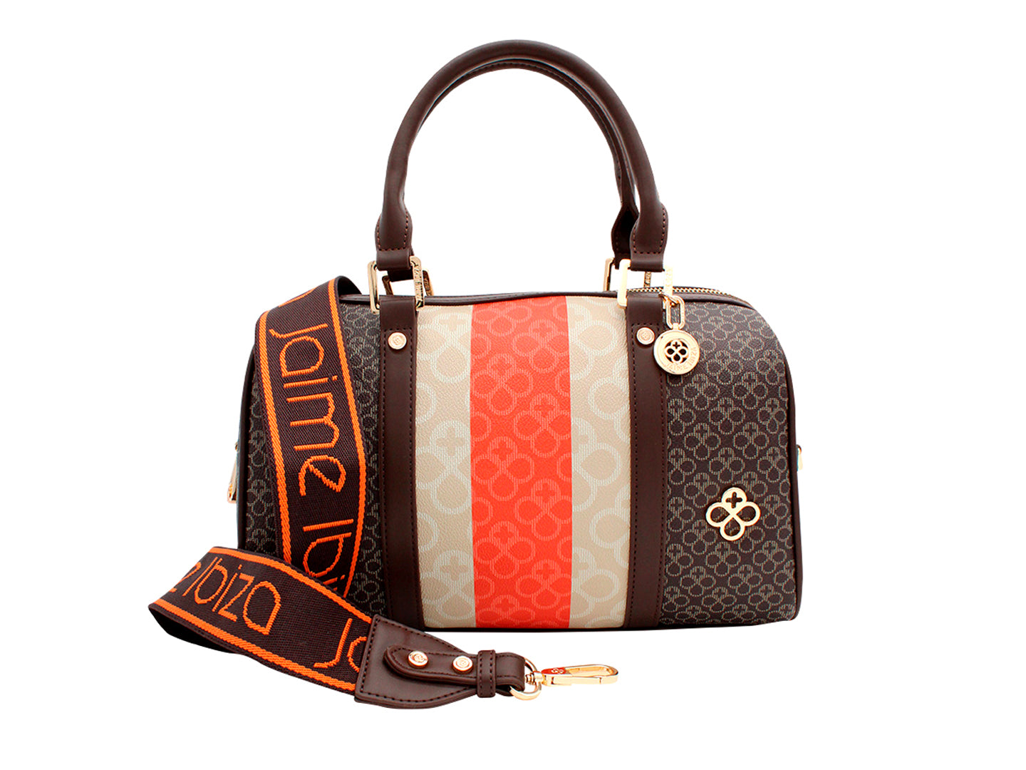 Bolso Mini Cilíndrico Jaime Ibiza Chocolate para Mujer