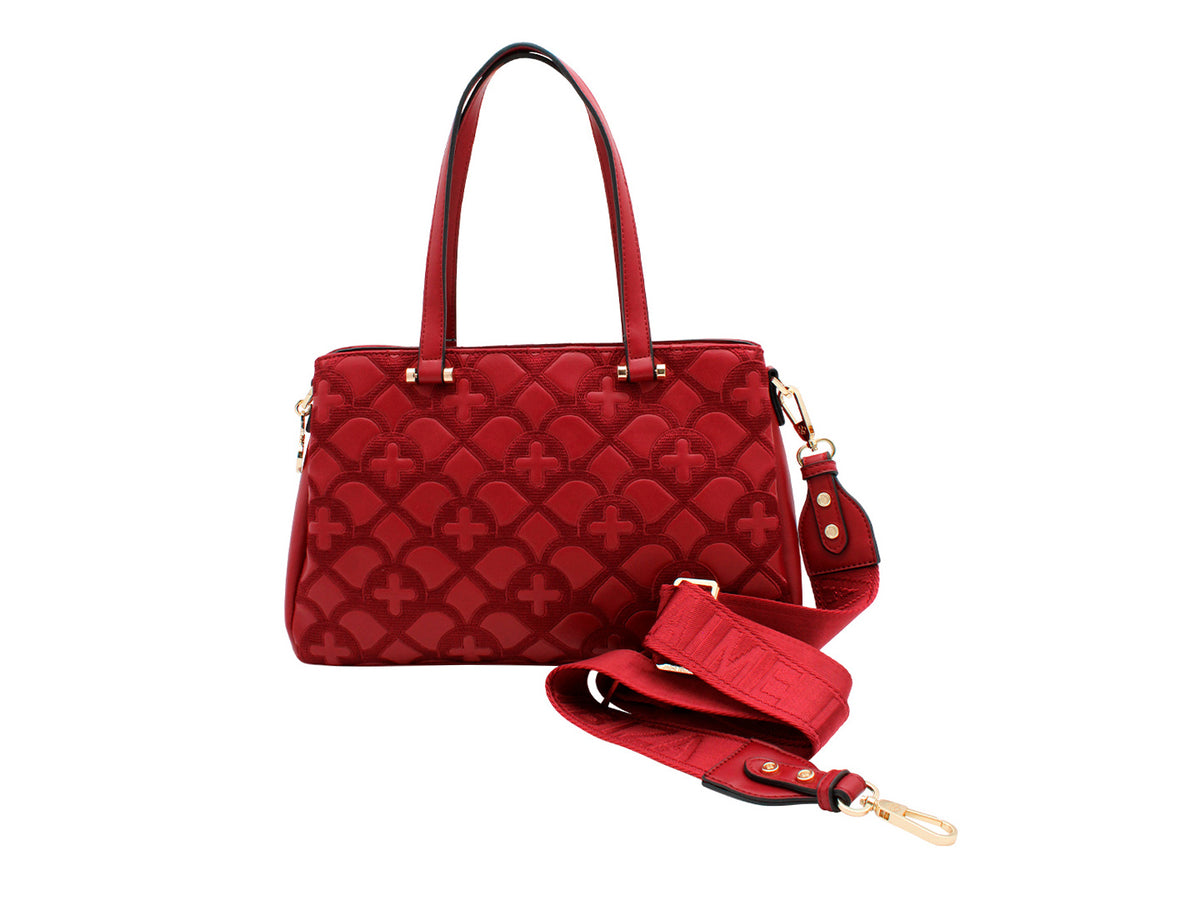 Bolsa de Hombro Jaime Ibiza Rojo para Mujer