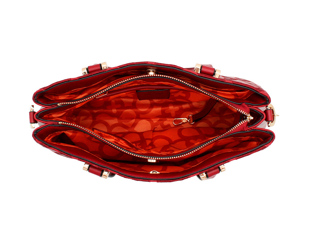 Bolsa de Hombro Jaime Ibiza Rojo para Mujer
