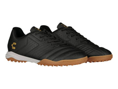 Tenis de Fútbol Charly Negro con Oro para Hombre