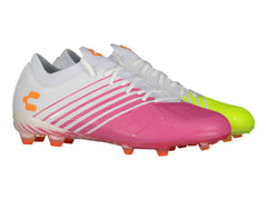 Tenis de Fútbol Charly Blanco Fucsia y Lima para Hombre