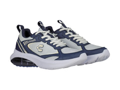 Tenis Charly Blanco Azul Marino y Beige para Hombre