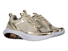 Tenis Charly Oro y Beige para Mujer