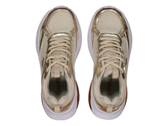 Tenis Charly Oro y Beige para Mujer