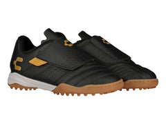 Tenis de Fútbol Charly Negro con Dorado para Niño