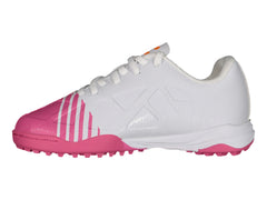 Tenis de Fútbol Charly Blanco y Fucsia para Niño