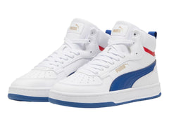 Tenis PUMA Caven 2.0 Mid Blanco y Azul para Niño