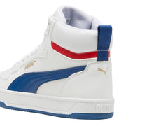 Tenis PUMA Caven 2.0 Mid Blanco y Azul para Niño