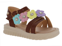 Sandalias Miroslava Tan Multicolor para Niña