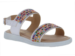 Sandalias Miroslava Blanco Multicolor para Niña