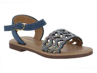 Sandalias Miroslava Azul de Mezclilla para Niña