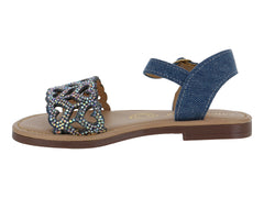 Sandalias Miroslava Azul de Mezclilla para Niña