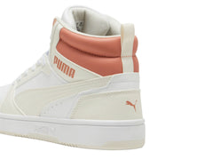 Tenis PUMA Rebound V6 Blanco y Durazno para Mujer