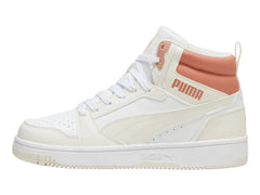 Tenis PUMA Rebound V6 Blanco y Durazno para Mujer