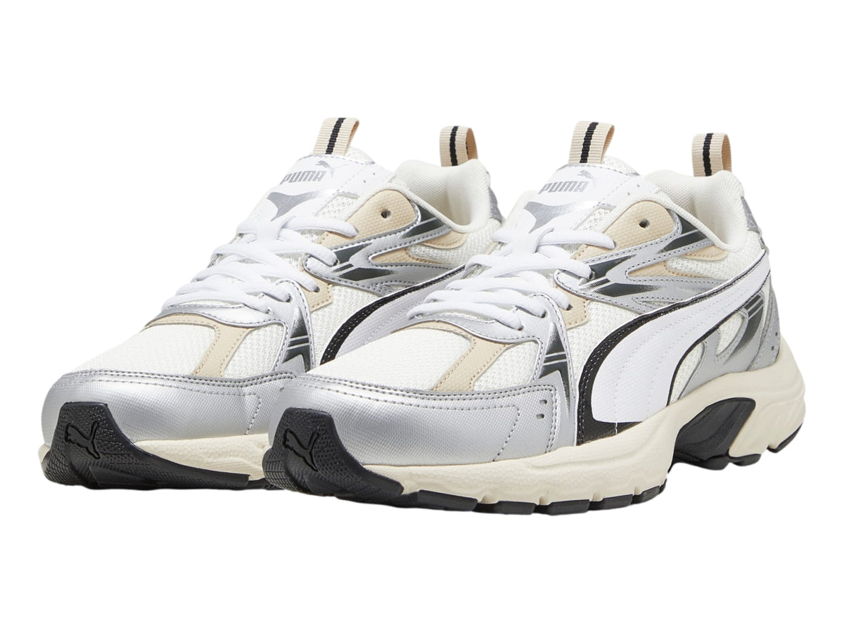 Tenis PUMA Milenio Tech Blanco y Plateado para Hombre