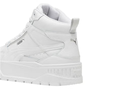 Tenis PUMA Karmen II Idol Mid Blancos y Plata para Mujer