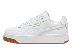 Tenis PUMA Carina Street Lux Blanco y Oro para Mujer