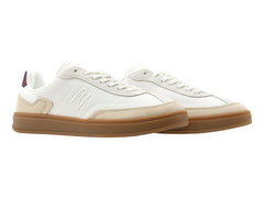 Tenis Tommy Hilfiger Heritage Court Blanco y Beige para Mujer
