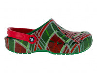 Sandalias Crocs C Estampado Navideño Rojo Verde 210752 Para Hombre
