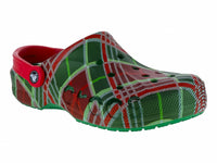 Sandalias Crocs C Estampado Navideño Rojo Verde 210752 Para Hombre
