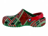 Sandalias Crocs Estampado Navideño Rojo Verde 210781 Para Niño