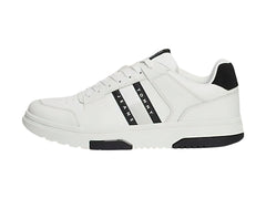 Tenis Tommy Hilfiger The Brooklyn Leather Blanco y Negro para Hombre