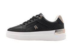 Tenis Tommy Hilfiger Court Negro para Mujer