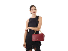 Bolsa de Hombro Jaime Ibiza Rojo para Mujer