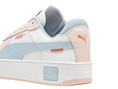 Tenis PUMA Carina Street Blanco y Rosa para Mujer