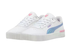 Tenis PUMA Carina 2.0 Blanco y Lavanda para Niña