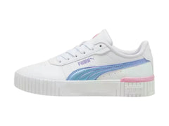 Tenis PUMA Carina 2.0 Blanco y Lavanda para Niña