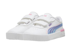 Tenis PUMA Carina 2.0 Bouncy Sky Blanco y Lavanda para Niña