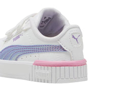 Tenis PUMA Carina 2.0 Bouncy Sky Blanco y Lavanda para Niña