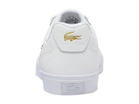 Tenis Lacoste Lerond Pro Blanco y Dorado para Mujer